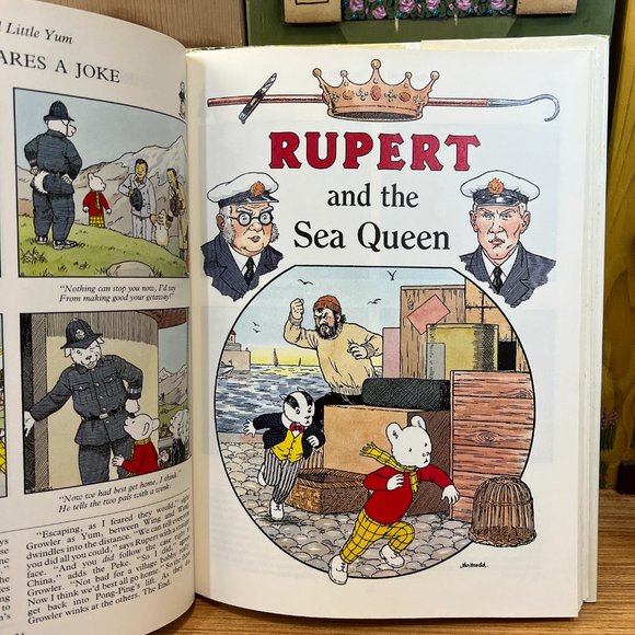 Vintage 1990's Rupert Daily Express Annual 70th Anniversary Hardcover Book - Picture 5 of 15